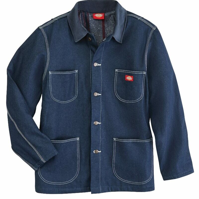 Men's Fleece Lined Chore Denim Jacket Thumbnail