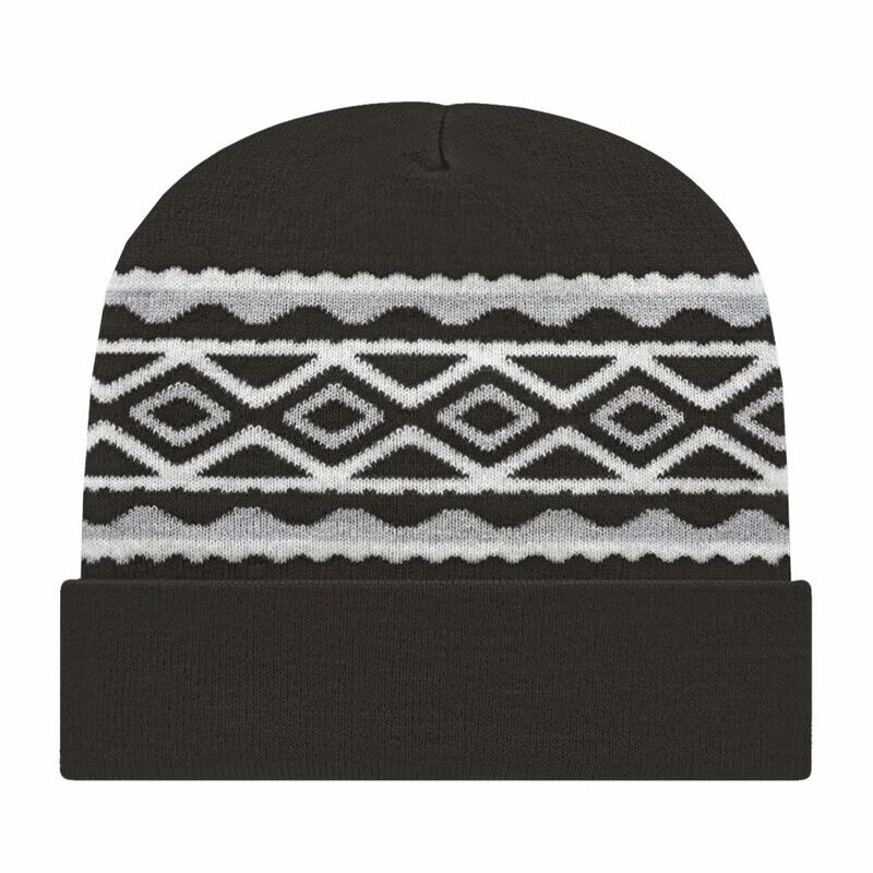 USA- Made Diamond Cuffed Beanie Thumbnail