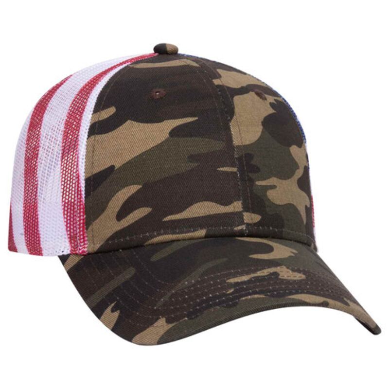 OTTO CAP® 6 Panel Low Profile Mesh Back Trucker Hat Thumbnail