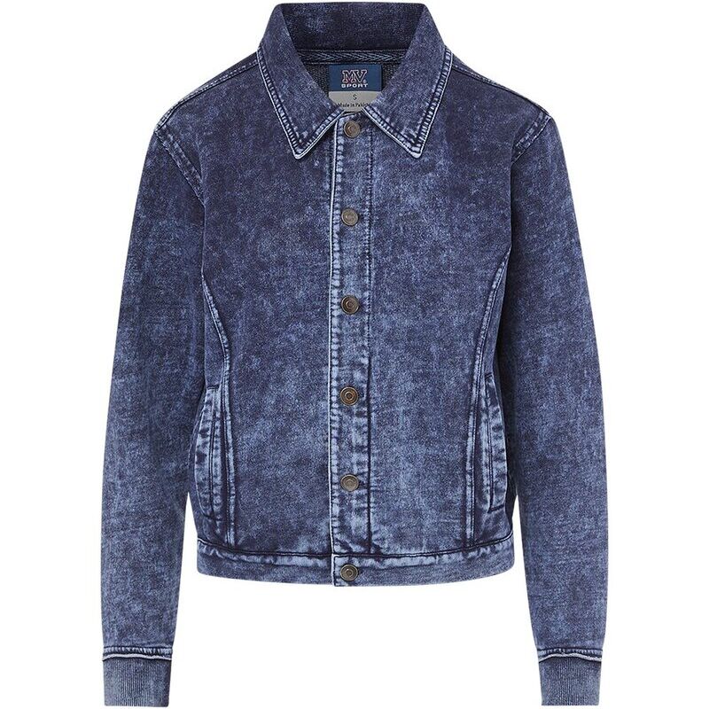 Women's Mila Acid Wash Denim Terry Jacket Thumbnail
