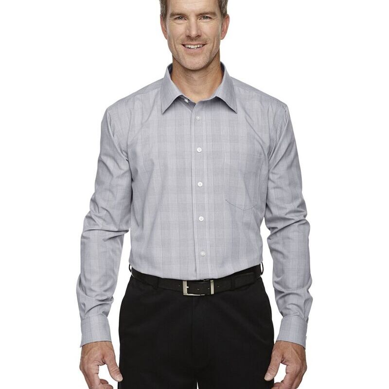 Men's Crown Collection® Glen Plaid Woven Dress Shirt Thumbnail