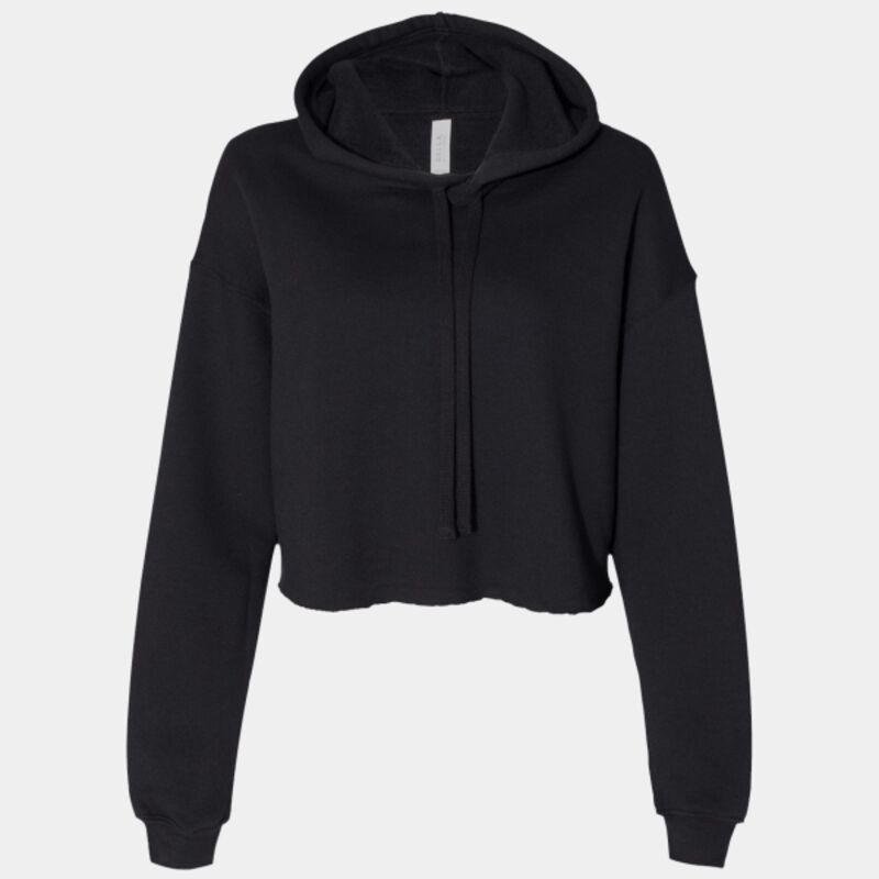 Women's Crop Fleece Hoodie Sweatshirt Thumbnail