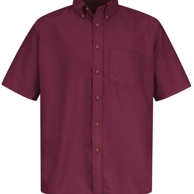 Men's Tall Poplin Short Sleeve Dress Shirt Thumbnail