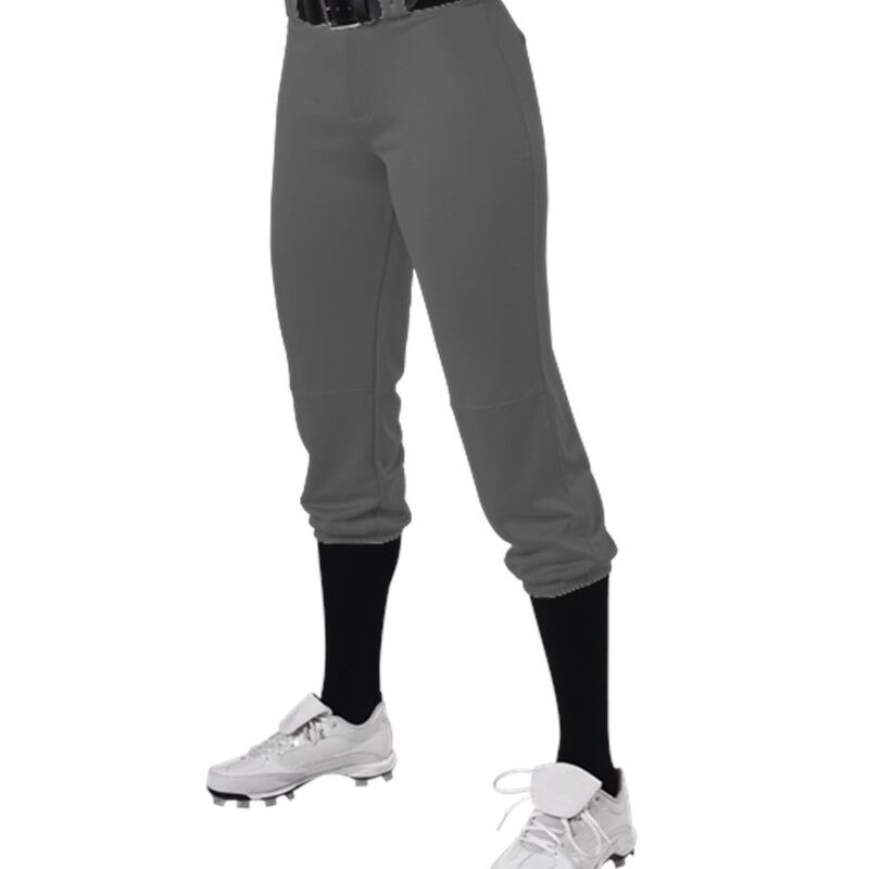 Girls' Premium Fastpitch Softball Pants with Belt Loops Thumbnail