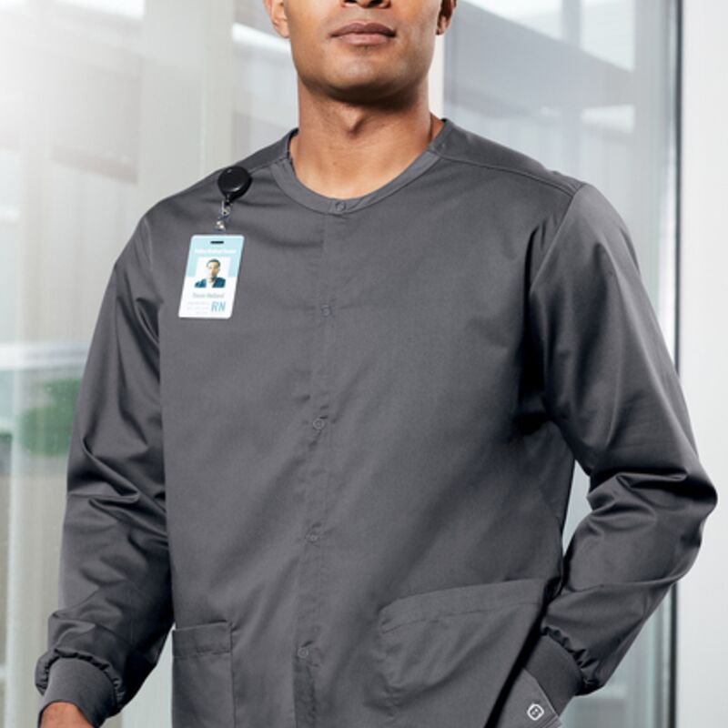 Unisex WorkFlex Snap Front Scrub Jacket Thumbnail