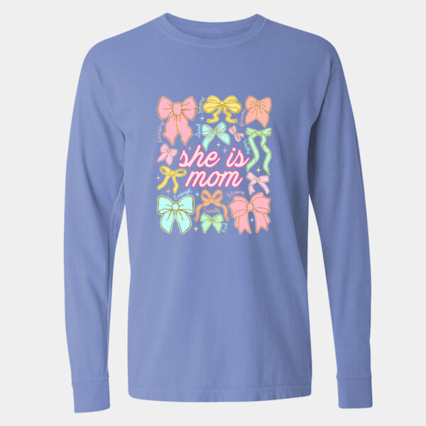  Long Sleeve Garment-Dyed Heavyweight T-Shirt - 6014 Thumbnail